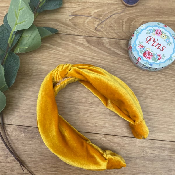 Knot Headband, Hairband, Velvet feel Boho Chic Gift