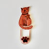 'Marmalade Cat' - Handmade Bookmark