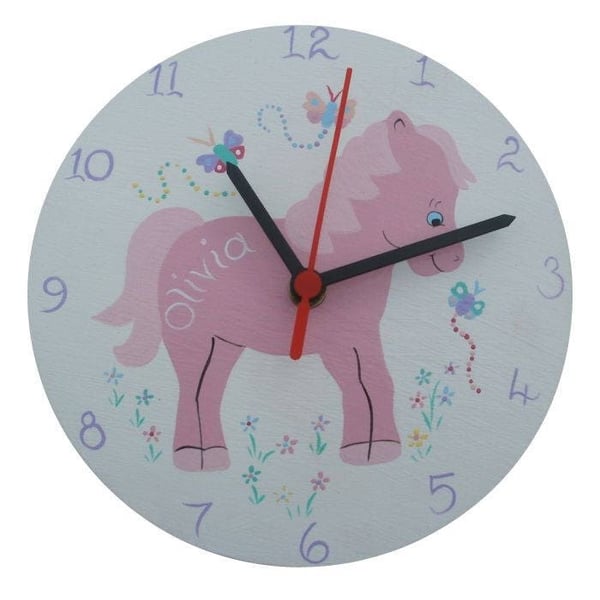 Personalised Children's Clock for Girls