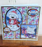Christmas Card. Handmade Cute Polar Bear and Kitten Christmas Card - Image 3