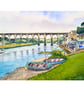 Calstock Viaduct, Cornwall Original Watercolour and Ink Painting Mounted