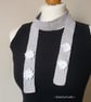 Knitted cotton neckpiece - Spring accessory - Handmade cotton gift - Image 3