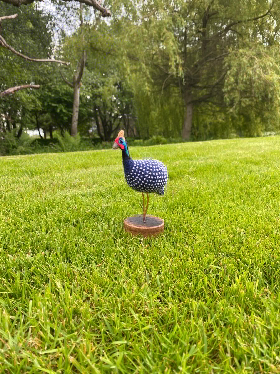 Needle Felted Ginuea Fowl