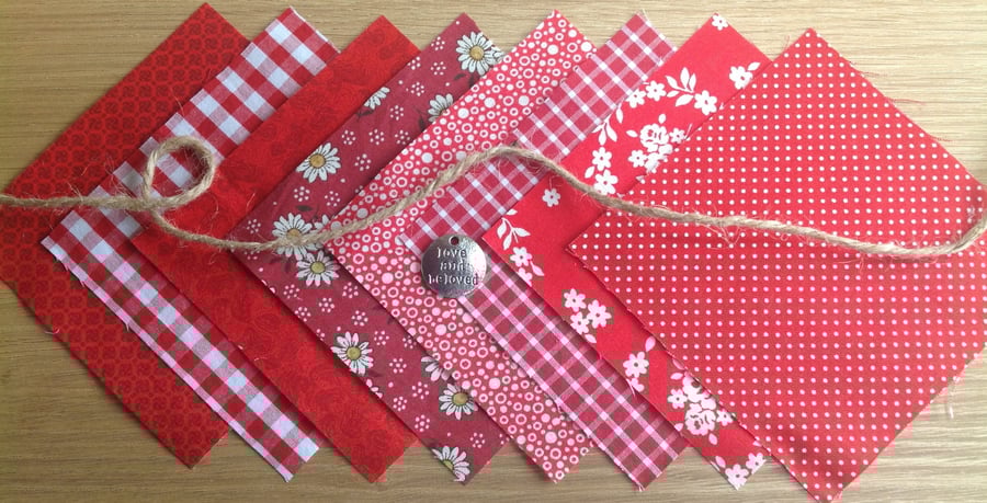 8 x 4" squares for charm quilts