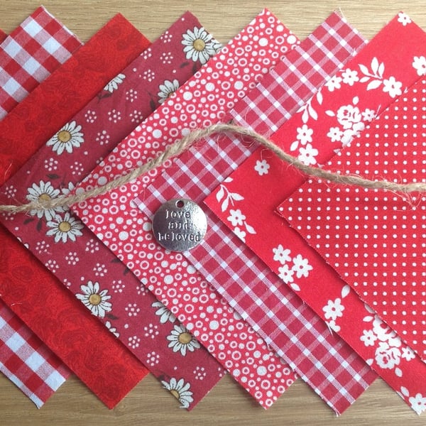 8 x 4" squares for charm quilts