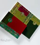 Small Handmade Blank Journal Note Book A6 Red and Green A6 - Image 6
