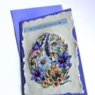 Happy birthday floral card