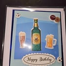 Birthday card-Male. Beer