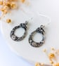 Forest-Inspired Teardrop Earrings – Recycled Fine Silver - Image 2