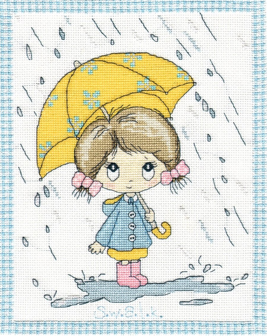 SWALK - after the rain the sun always shines again cross stitch kit