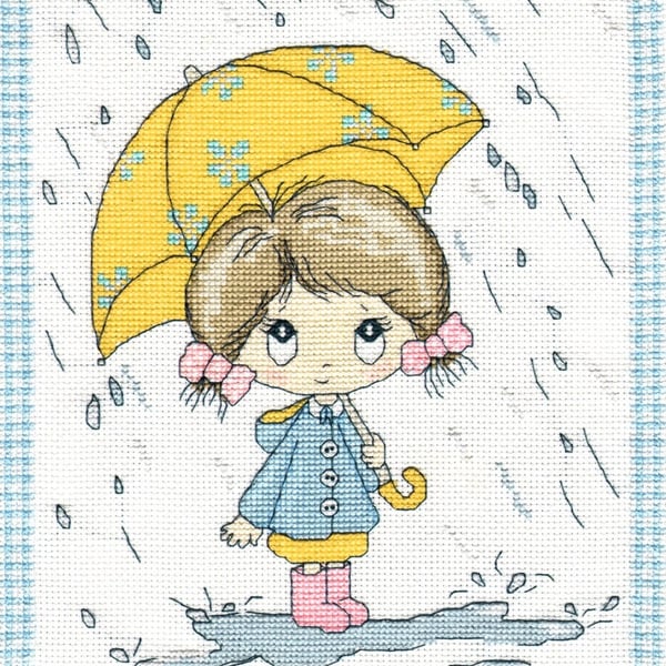 SWALK - after the rain the sun always shines again cross stitch kit