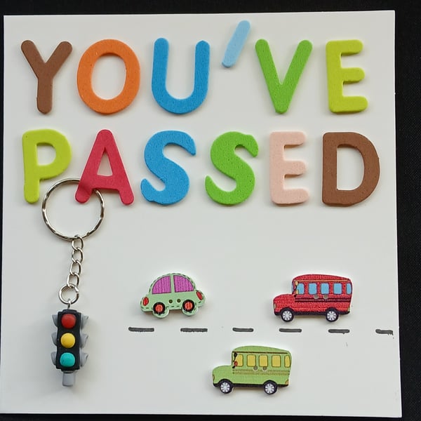 Handmade congratulations on passing driving test card