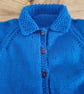 blue baby cardigan for 0-3 months - Image 3