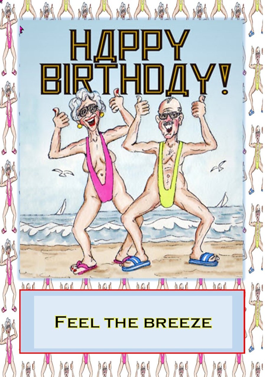 Senior Movie memories with this Borat inspired Birthday Card