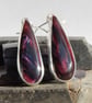 Berry bowlerite drop earrings - Image 3