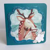 Deer Christmas Cards Pack Of 4