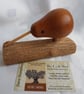  WOODEN KIWI on BARK LOG ORNAMENTS.....Fab-U-LoUs
