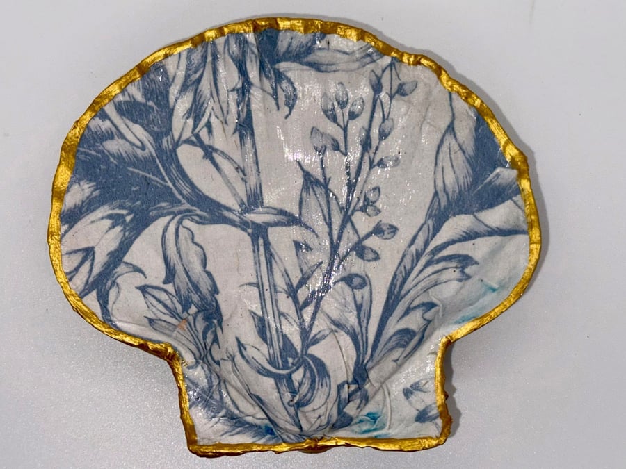 Scallop shell soap dish