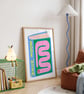 Book Worm Art Print Home Decor, Book Nook Reading Children's Art Print  - Image 3