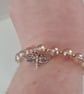 Gold Dragonfly charm bracelet  - Image 2