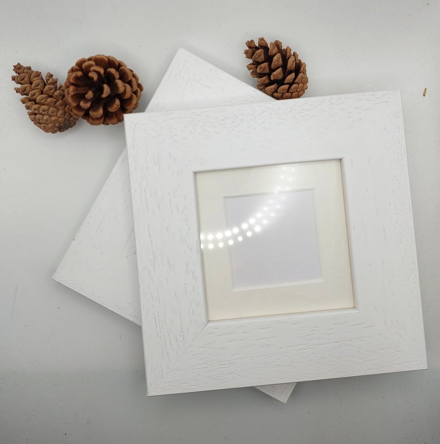 9cm x 9cm black or white frame for 2" x 2" photo