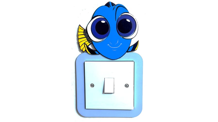 Light Switch Surround Fish themed kids bedroom decor Nursery decor Home decor
