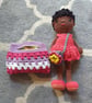 Crochet Doll with clothes and shoes for dressing up - Image 3