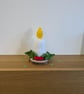 White Candle Centerpiece, Artificial Candle, Christmas Dec - Image 6