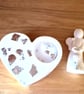 Handmade Angel Heart Ornament - Silver Foil Minimalist Decor & Gift  - Image 2