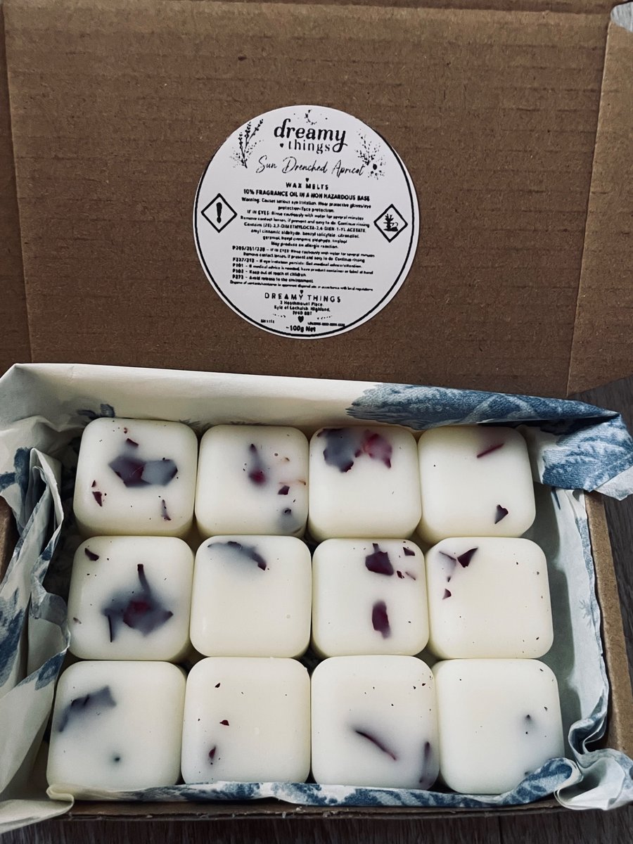 Sun drenched apricot rose handmade wax melts