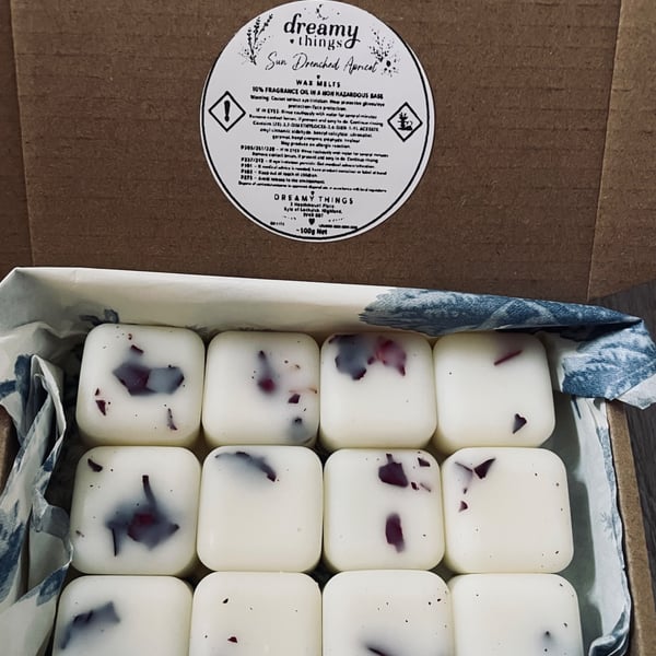Sun drenched apricot rose handmade wax melts