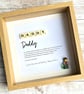 Dad Daddy Scrabble Minifigures Frame Personalised  - Image 5