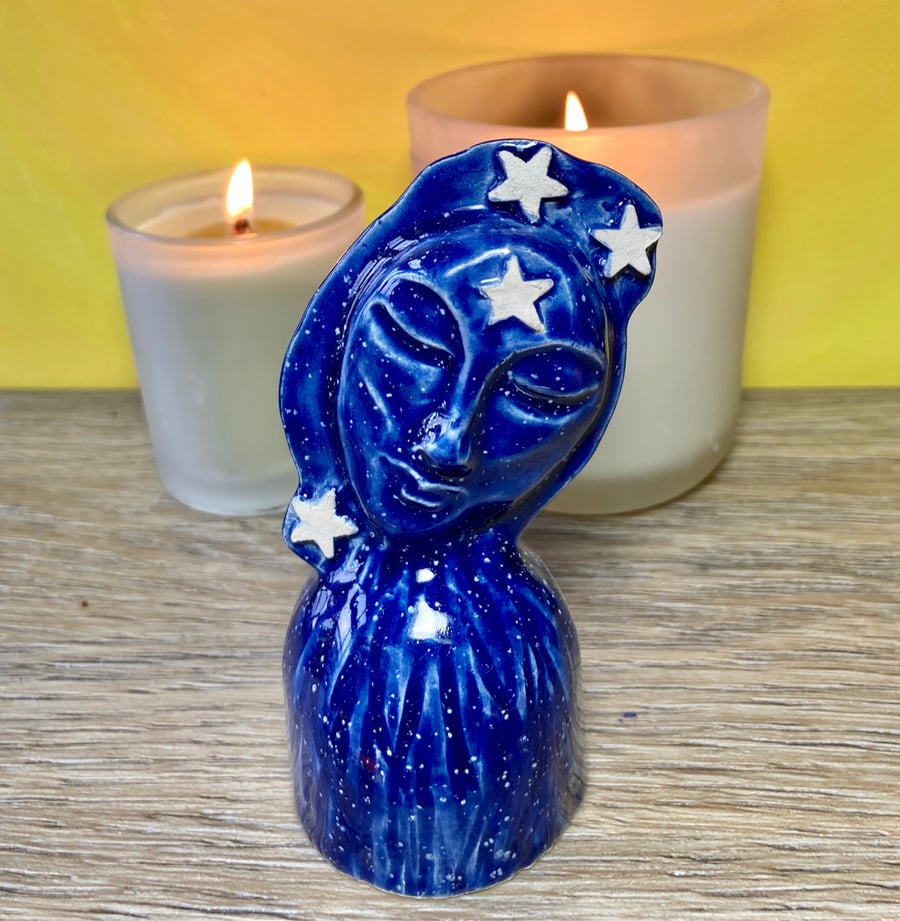 Large Moonlight Face candle snuffer Folksy
