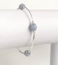 Angelite Sterling Silver Bracelet  - Image 1