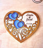 Personalised Wooden Wedding Ring Tray - Laser Cut Epoxy Resin - Unique Wedding