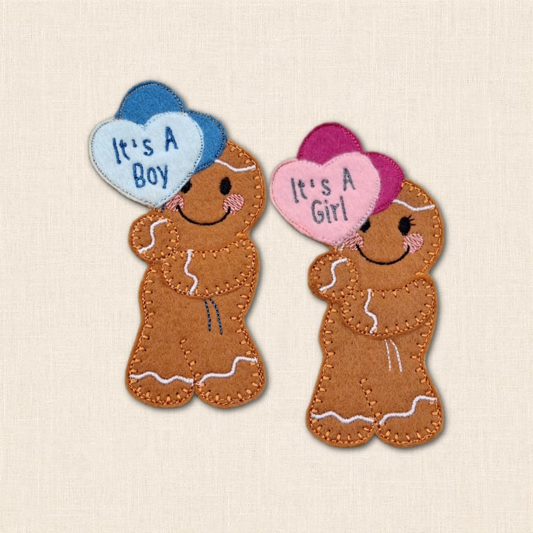 Baby Announcement Gingerbread Decoration - It's A Boy or Girl Keepsake