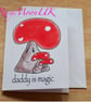 Daddy Toadstool with Two Baby Toadstools, Blank Card - Image 2