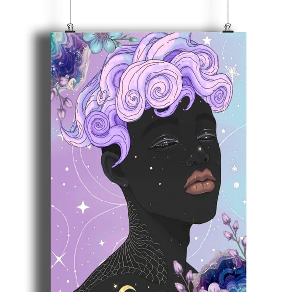 Flourite pixie art print 