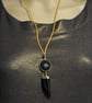 Handmade necklace leather pendant  - Image 2