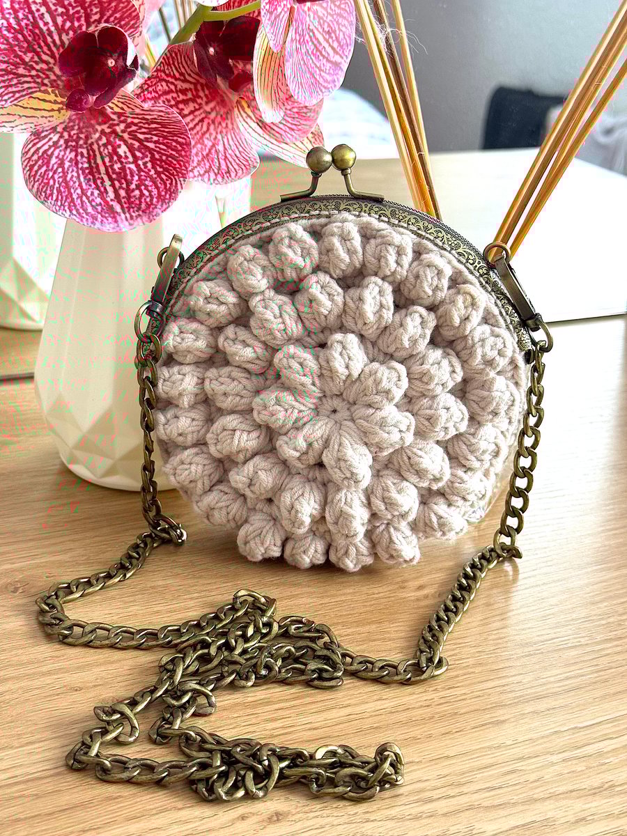 Hand-Crocheted Mini Bag – Perfect for Everyday Essentials