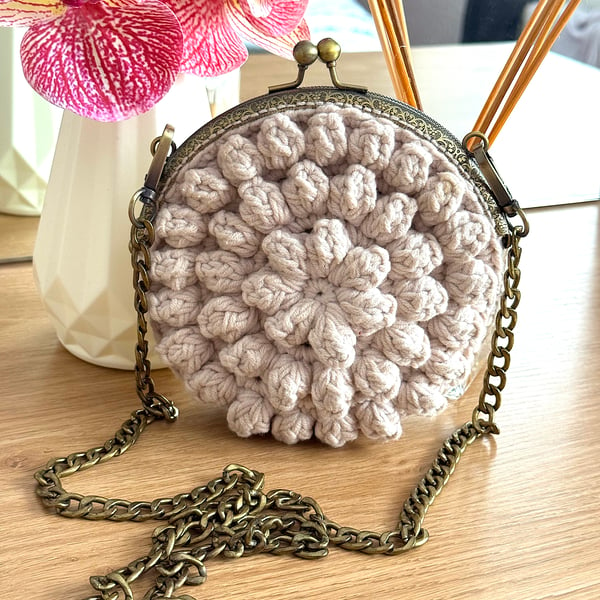 Hand-Crocheted Mini Bag – Perfect for Everyday Essentials