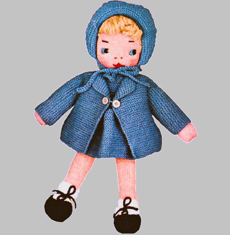 VINTAGE KNITTING PATTERN PDF Miranda Doll 