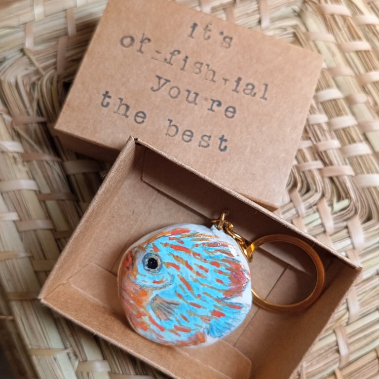 'You're the best' worry stone keyring 