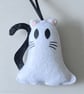 Ghost Cat Halloween Ornament Spooky Cute Hanging Decoration Handmade Halloween  - Image 2