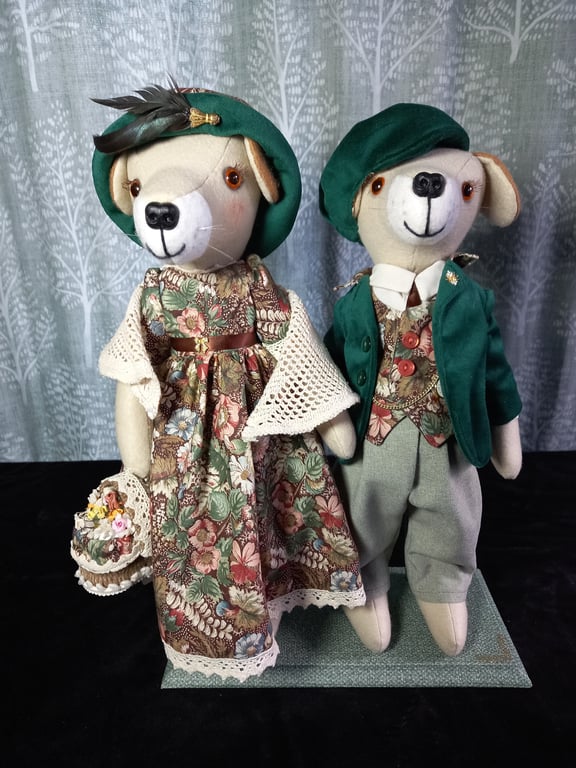 Doll - Handmade - Dogs on a stand 15 inches High