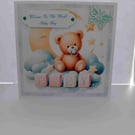 6x6 New Baby Boy Card