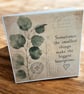 Vintage Botanical Greeting Card. Handmade Parchment Paper Card. Thinking of You - Image 5