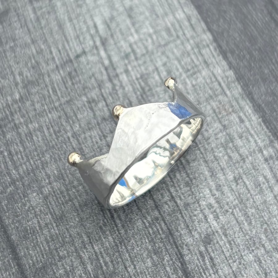 Crown Ring, Princess ring, Queen ring, prince ring, gift for her, unisex ring, 