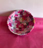 up cycled decopatch pinks bamboo bowl  - Image 4
