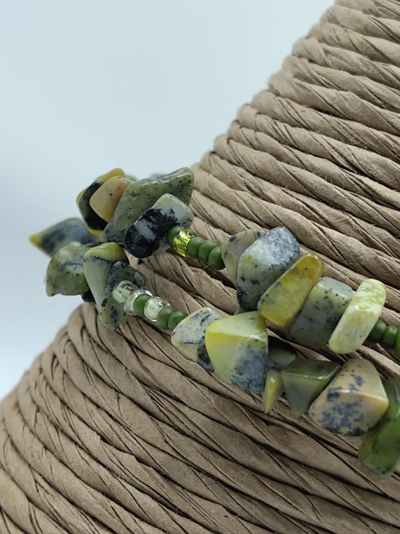 Allegro. Serpentine Stone Bracelet by BDS.